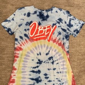 Obey tie-dye T-shirt